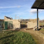 Vue du chantier de construction du musée des mégalithes de Changé