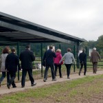 Inauguration - découverte du cheminement accessible aux PMR par le cortège