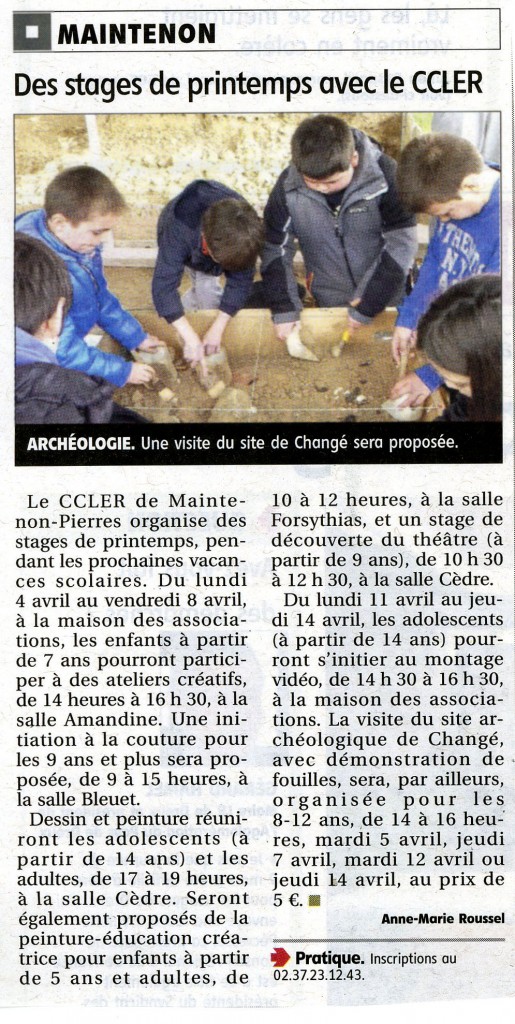 Musée des mégalithes de Changé - CCLER - Echo républicain