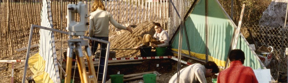 Sondage du site des mégalithes de Changé par Michel Souty en 1974 - fonds D. Jagu